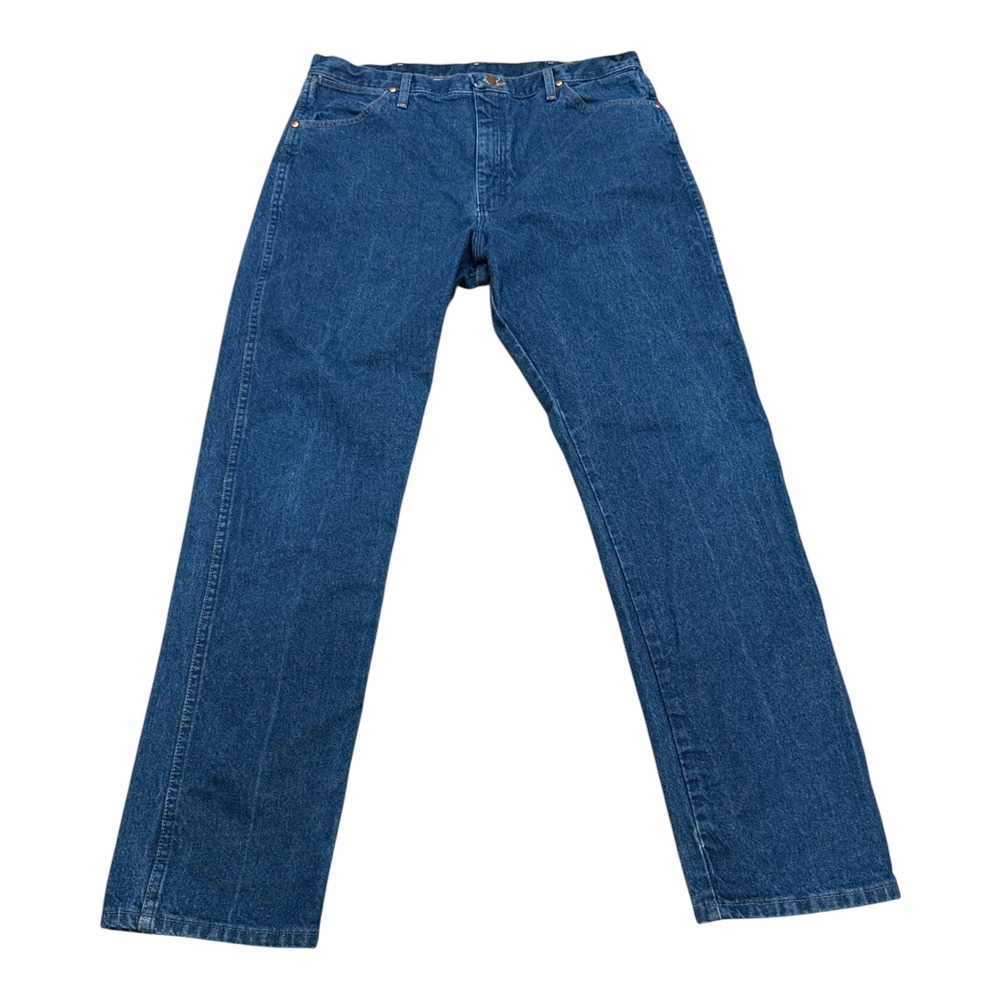 Wrangler 13MWZPW Cowboy Cut Original Fit Jeans Mens 38x34 Blue Denim Western